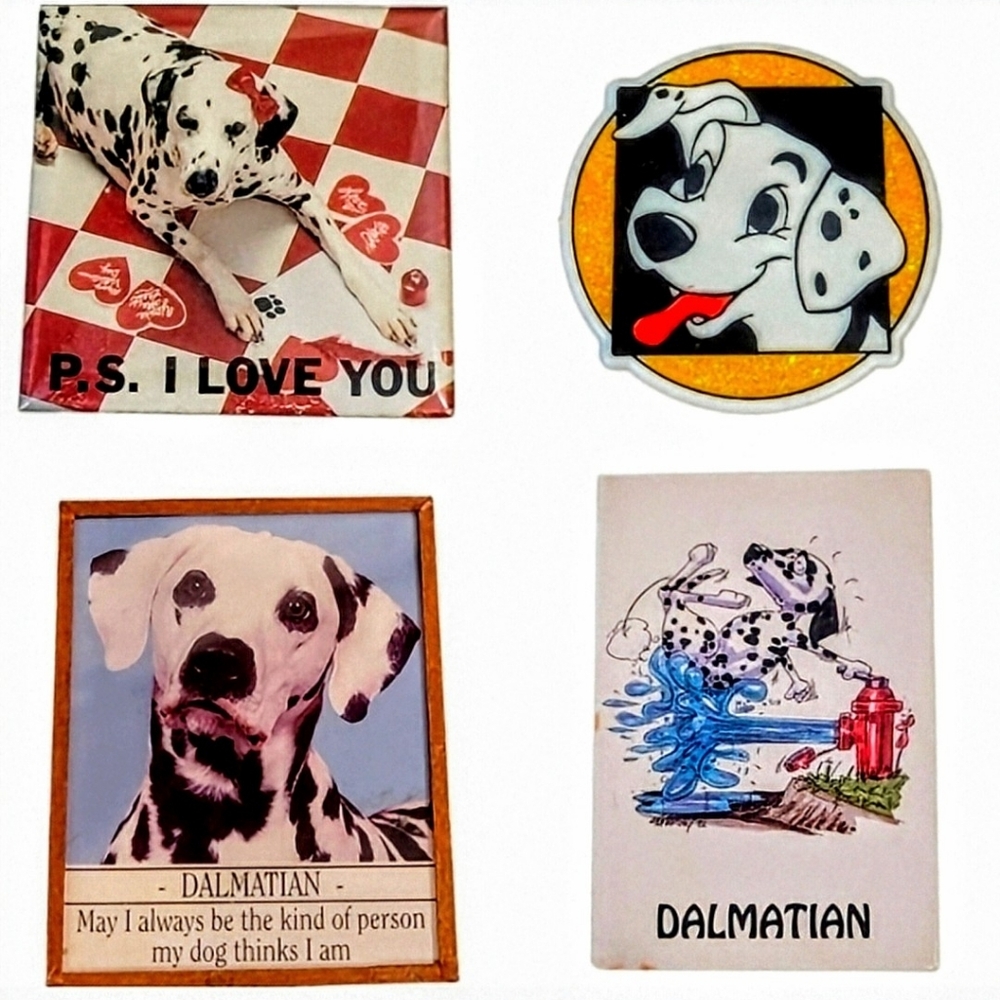 Lot of 9 Vintage 80s-90s Dog Dalmatian Refrigerator Magnets. - Picture 4 of 6